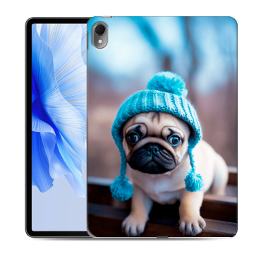 Силиконовый чехол на Huawei MatePad Air с принтом Мопс в шапке