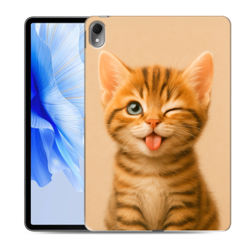 Силиконовый чехол на Huawei MatePad Air с принтом котенок