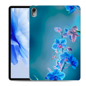 Силиконовый чехол на Huawei MatePad Air с принтом Голубые цветы
