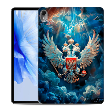 Силиконовый чехол на Huawei MatePad Air с принтом Герб флаг России