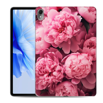 Силиконовый чехол на Huawei MatePad Air с принтом цветы пионы