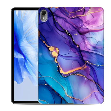 Силиконовый чехол на Huawei MatePad Air с принтом синий мрамор