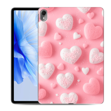 Силиконовый чехол на Huawei MatePad Air с принтом Сердечки