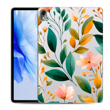 Силиконовый чехол на Huawei MatePad Air с принтом Цветы паттерн