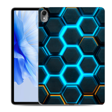 Силиконовый чехол на Huawei MatePad Air с принтом Неоновые соты