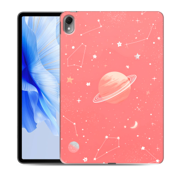 Силиконовый чехол на Huawei MatePad Air с принтом Розовый космос