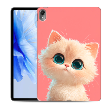 Силиконовый чехол на Huawei MatePad Air с принтом Розовый котенок