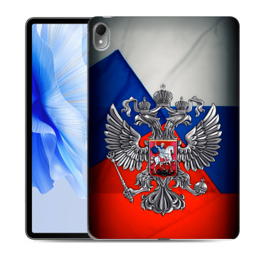 Силиконовый чехол на Huawei MatePad Air с принтом Флаг России