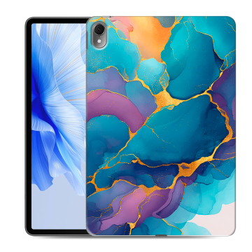 Силиконовый чехол на Huawei MatePad Air с принтом Мрамор блестки
