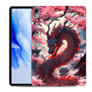 Силиконовый чехол на Huawei MatePad Air с принтом Дракон Японский