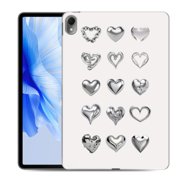 Силиконовый чехол на Huawei MatePad Air с принтом Y2K сердечки