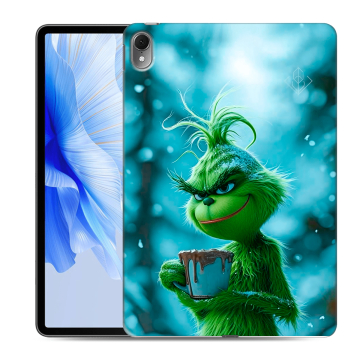 Силиконовый чехол на Huawei MatePad Air с принтом Новый год гринч