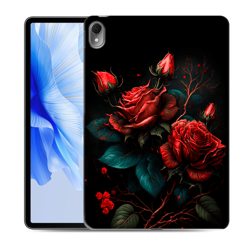 Силиконовый чехол на Huawei MatePad Air с принтом Розы красные Силиконовый чехол на Huawei MatePad Air с принтом Розы красные