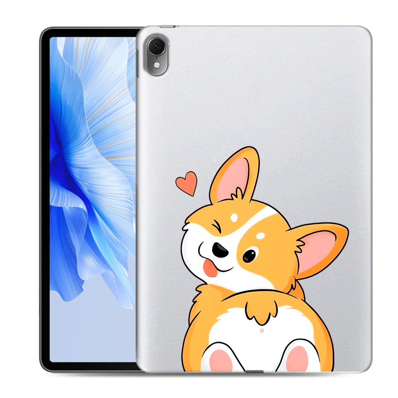 Силиконовый чехол на Huawei MatePad Air с принтом Корги Силиконовый чехол на Huawei MatePad Air с принтом Корги
