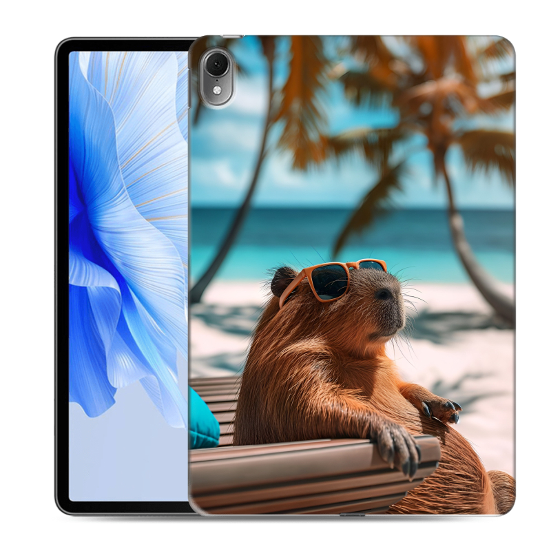 Силиконовый чехол на Huawei MatePad Air с принтом Капибара Силиконовый чехол на Huawei MatePad Air с принтом Капибара