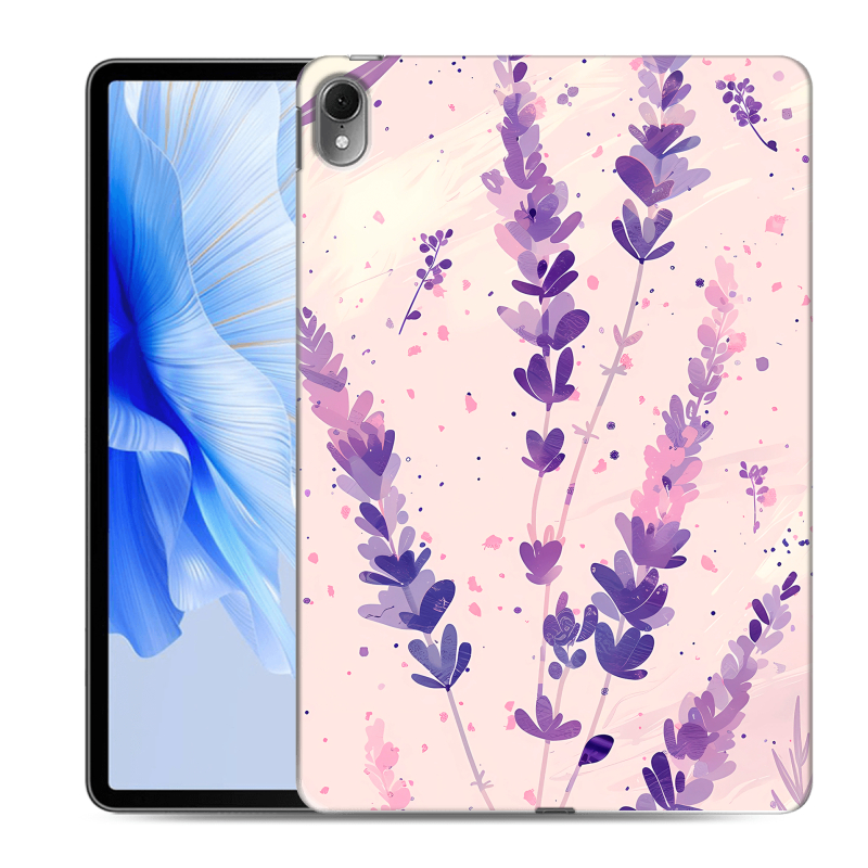 Силиконовый чехол на Huawei MatePad Air с принтом цветы лаванда Силиконовый чехол на Huawei MatePad Air с принтом цветы лаванда