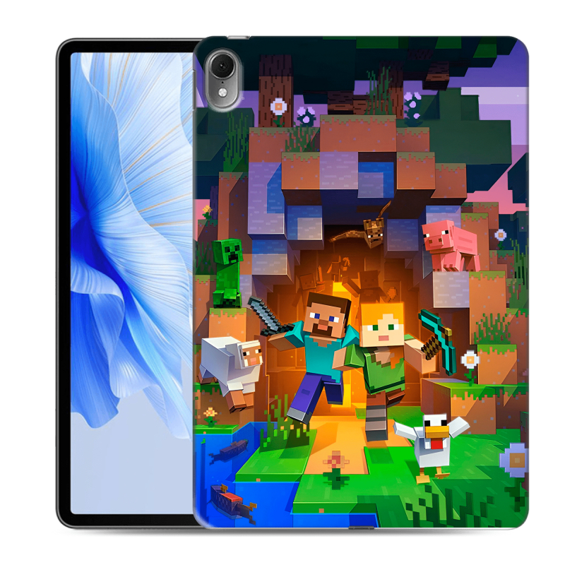 Силиконовый чехол на Huawei MatePad Air с принтом Майнкрафт Minecraft Силиконовый чехол на Huawei MatePad Air с принтом Майнкрафт Minecraft