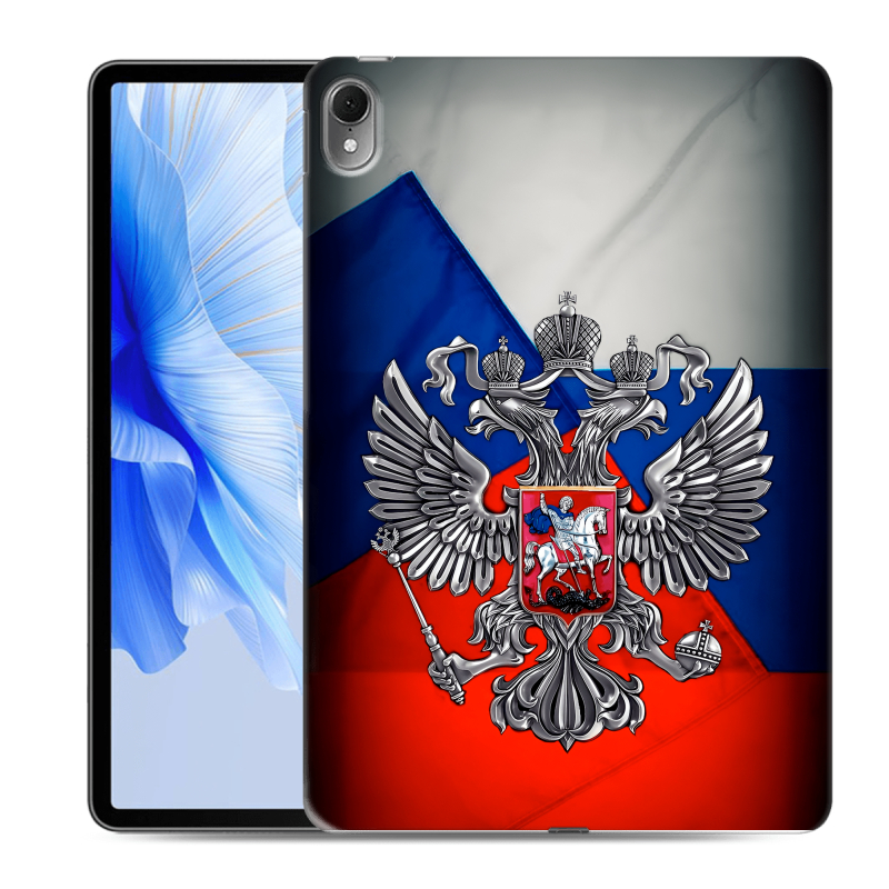 Силиконовый чехол на Huawei MatePad Air с принтом Флаг России Силиконовый чехол на Huawei MatePad Air с принтом Флаг России