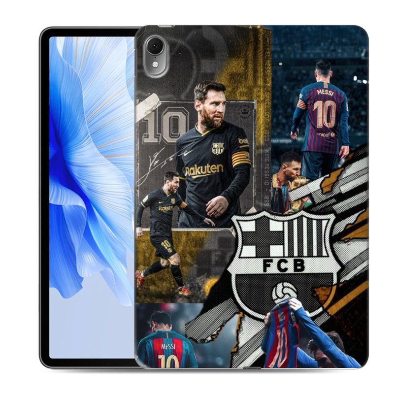 Силиконовый чехол на планшета Huawei MatePad Air с принтом Messi Barcelona Силиконовый чехол на планшета Huawei MatePad Air с принтом Messi Barcelona