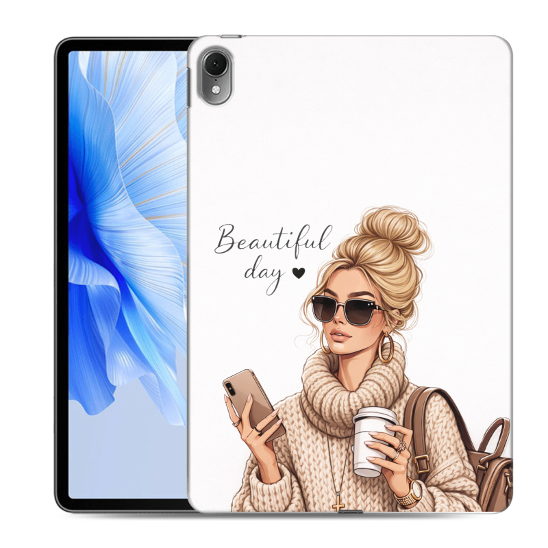 Силиконовый чехол на планшета Huawei MatePad Air с принтом женский Силиконовый чехол на планшета Huawei MatePad Air с принтом женский