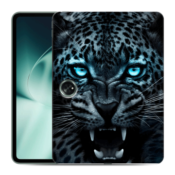 Силиконовый чехол на планшета OnePlus Pad с принтом Темный леопард