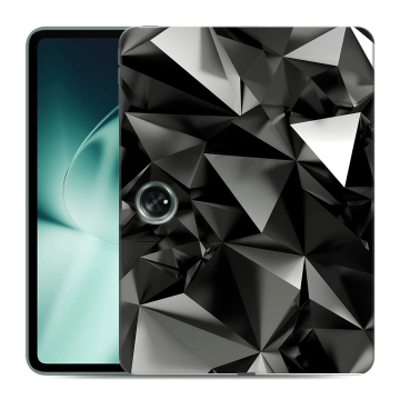 Силиконовый чехол на планшета OnePlus Pad с принтом Черные кристаллы