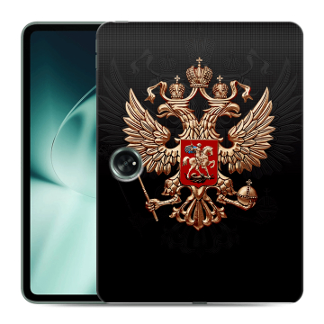 Силиконовый чехол на планшета OnePlus Pad с принтом Герб России