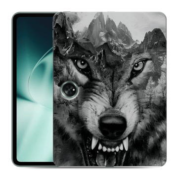 Силиконовый чехол на планшета OnePlus Pad с принтом Волк