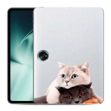 Силиконовый чехол на планшета OnePlus Pad с принтом Кошки
