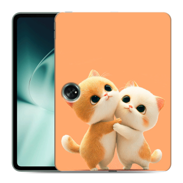 Силиконовый чехол на планшета OnePlus Pad с принтом Милые котики