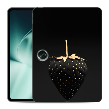 Силиконовый чехол на планшета OnePlus Pad с принтом Черная клубника