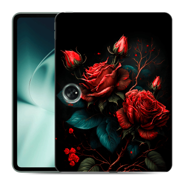 Силиконовый чехол на OnePlus Pad с принтом Розы красные Силиконовый чехол на OnePlus Pad с принтом Розы красные