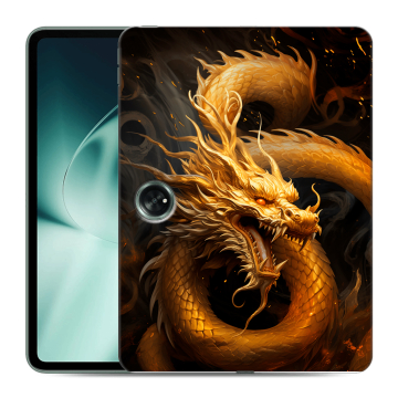 Силиконовый чехол на OnePlus Pad с принтом Золотой дракон Силиконовый чехол на OnePlus Pad с принтом Золотой дракон