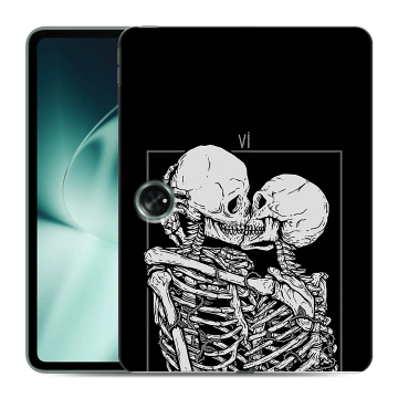 Силиконовый чехол на OnePlus Pad с принтом Поцелуй скелетов Силиконовый чехол на OnePlus Pad с принтом Поцелуй скелетов