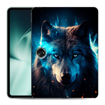 Силиконовый чехол на OnePlus Pad с принтом Волк ночной Силиконовый чехол на OnePlus Pad с принтом Волк ночной