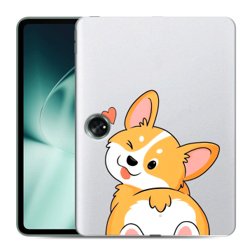 Силиконовый чехол на OnePlus Pad с принтом Корги Силиконовый чехол на OnePlus Pad с принтом Корги