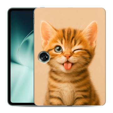 Силиконовый чехол на OnePlus Pad с принтом котенок Силиконовый чехол на OnePlus Pad с принтом котенок