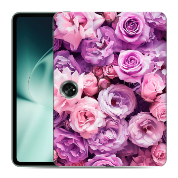 Силиконовый чехол на OnePlus Pad с принтом лавандовые розы
