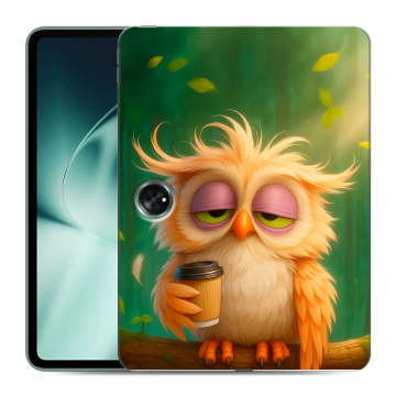Силиконовый чехол на OnePlus Pad с принтом сова Силиконовый чехол на OnePlus Pad с принтом сова
