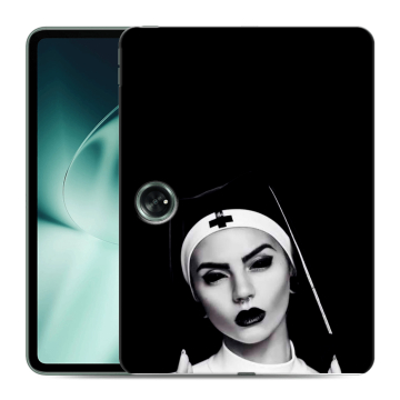 Силиконовый чехол на OnePlus Pad с принтом монашка Силиконовый чехол на OnePlus Pad с принтом монашка