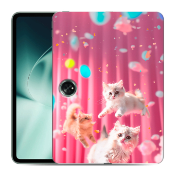 Силиконовый чехол на OnePlus Pad с принтом милые котики