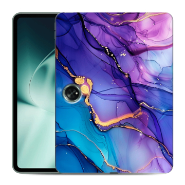 Силиконовый чехол на OnePlus Pad с принтом синий мрамор Силиконовый чехол на OnePlus Pad с принтом синий мрамор