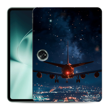 Силиконовый чехол на OnePlus Pad с принтом самолет Силиконовый чехол на OnePlus Pad с принтом самолет
