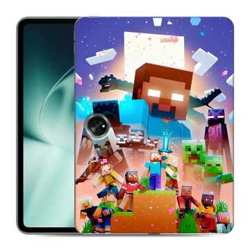 Силиконовый чехол на OnePlus Pad с принтом Майнкрафт Minecraft Силиконовый чехол на OnePlus Pad с принтом Майнкрафт Minecraft