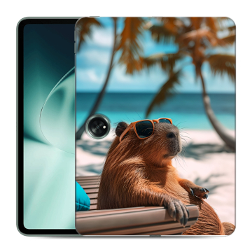 Силиконовый чехол на OnePlus Pad с принтом Капибара Силиконовый чехол на OnePlus Pad с принтом Капибара