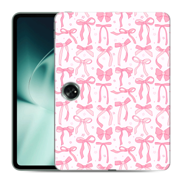 Силиконовый чехол на OnePlus Pad с принтом Розовые бантики Силиконовый чехол на OnePlus Pad с принтом Розовые бантики