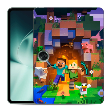 Силиконовый чехол на OnePlus Pad с принтом Майнкрафт Minecraft Силиконовый чехол на OnePlus Pad с принтом Майнкрафт Minecraft