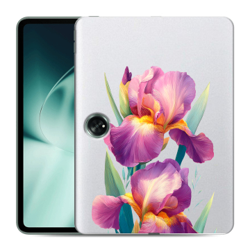 Силиконовый чехол на OnePlus Pad с принтом Цветы орхидеи