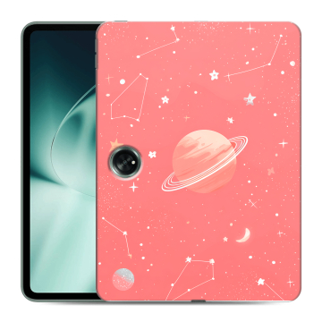 Силиконовый чехол на OnePlus Pad с принтом Розовый космос