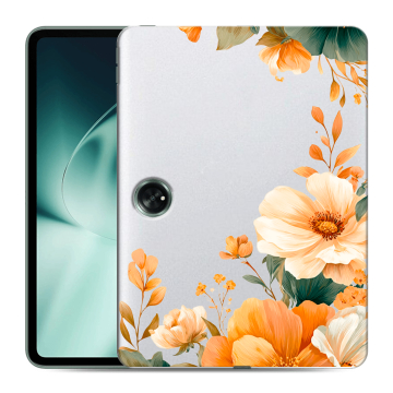 Силиконовый чехол на OnePlus Pad с принтом Цветы принт